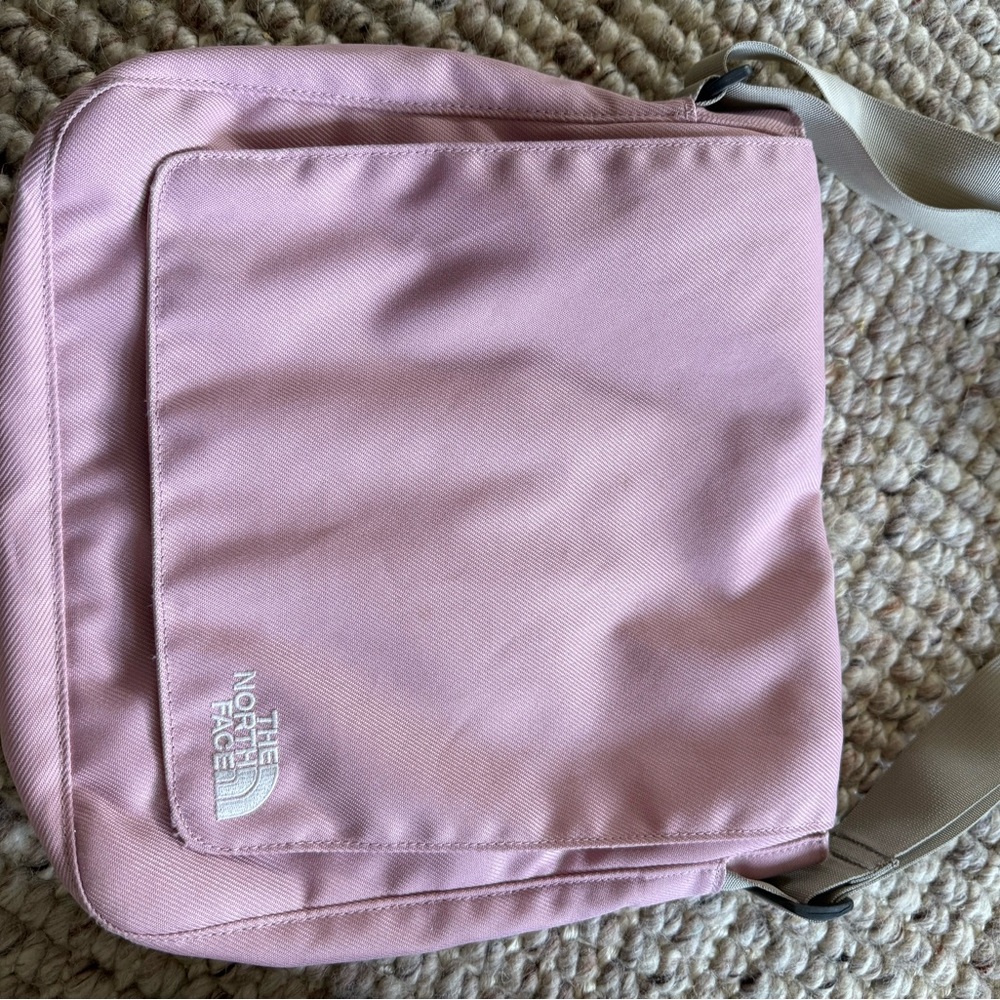EUC The North Face Light Pink Messenger Bag